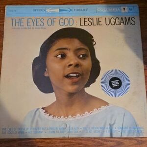 Columbia Blue and White Vinyl Record - Leslie Uggams
